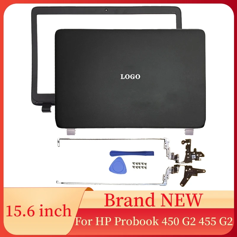 NEW Laptops Case For HP Probook 450 G2 455 G2 Notebook LCD Back Cover/Front Bezel/Hinges Laptop Replacement Accessories Black