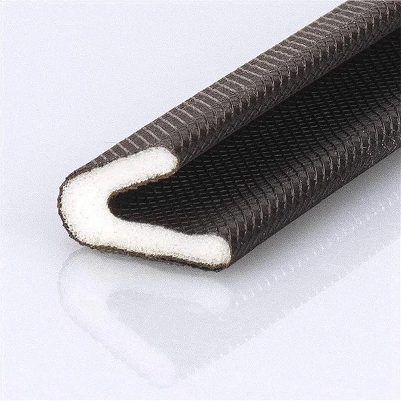 

B50B-2X Weather Stripping For Door/Windows X 26Feet Long, V Shape Adhesive Weather Strip Door Frame/Windows Frame Seal, Brown