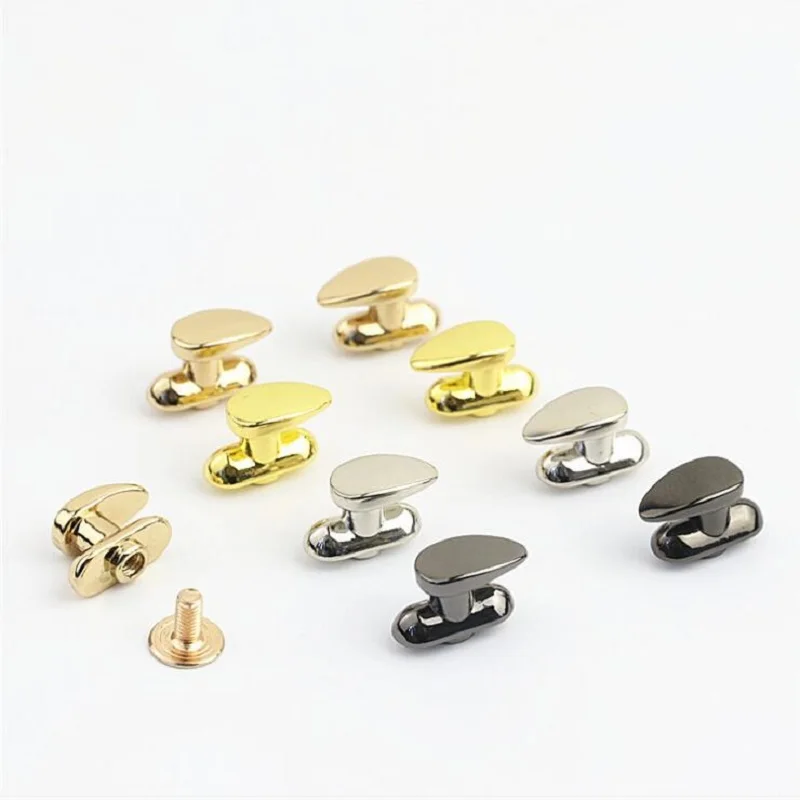 10pcs/50pcs luggage handbags hardware accessories handbag bottom belt arc surface screw rivets