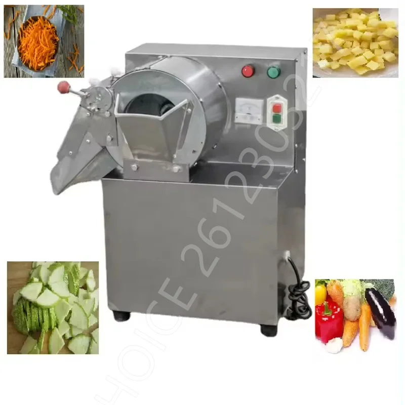 

Electric Dicing Machine Commercial Vegetables Fruits Cutting Mangoes Pineapples Diced Turnips Potatoes Shredded Sliced Carrot