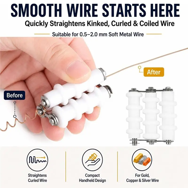 ABMH-Wire Wrapping Set Metal Wire Straightener Coil Jig Tool Jump