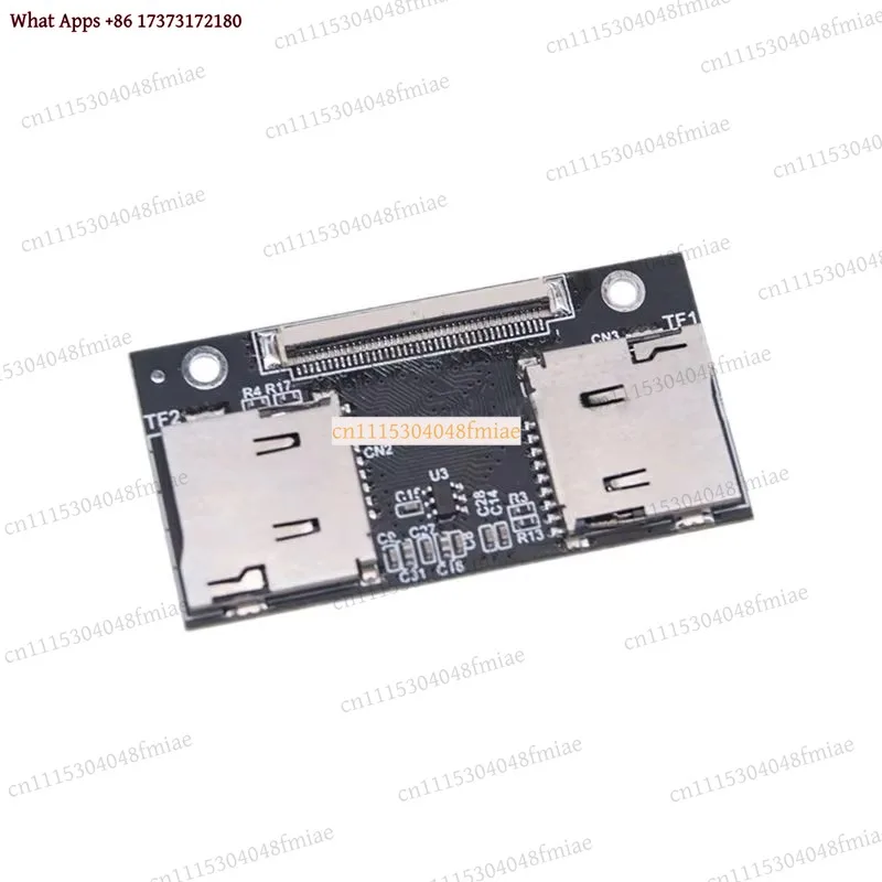 N166R TF Adapter Card Dual TF Card to CE Anti-Interference Connection Card for Computer Game Consoles Electronics Accessories
