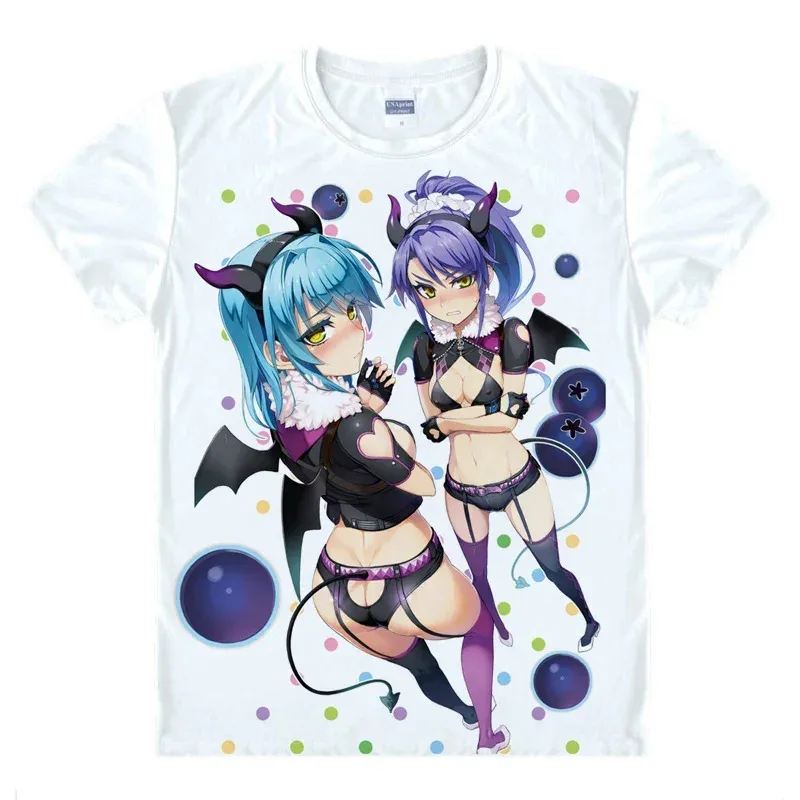qq 123Coolprint Anime Shirt The Testament of Sister New Devil T- Multi-style Short Sleeve Mio Naruse Cosplay Hentai Shirts