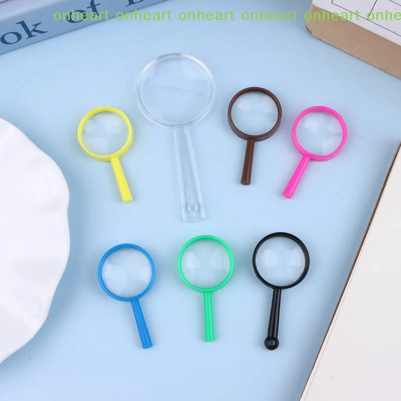 [C]10Pcs Portable Handheld Mini Magnifying Glass Children Observation Tools For School Outdoor Scientific Supplies