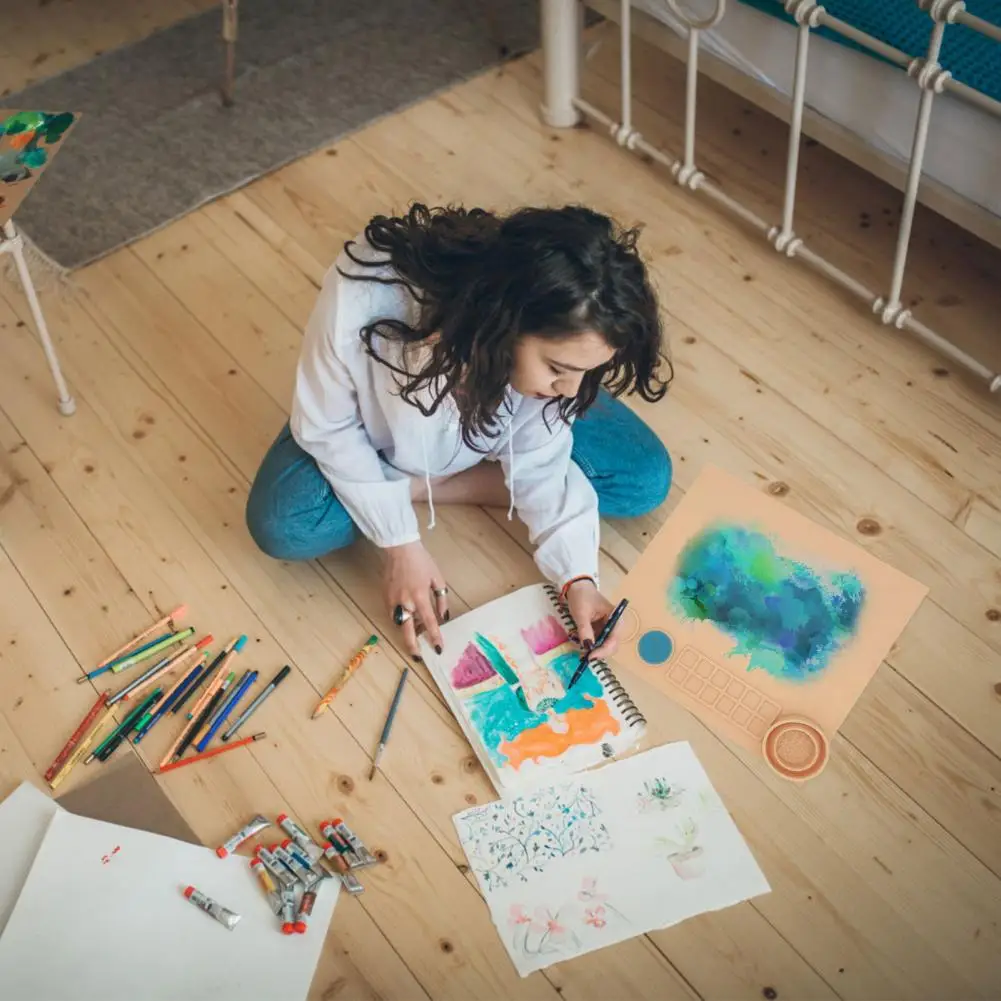 Estera de pintura de silicona antideformada, útil, fácil de limpiar, impermeable para el aula