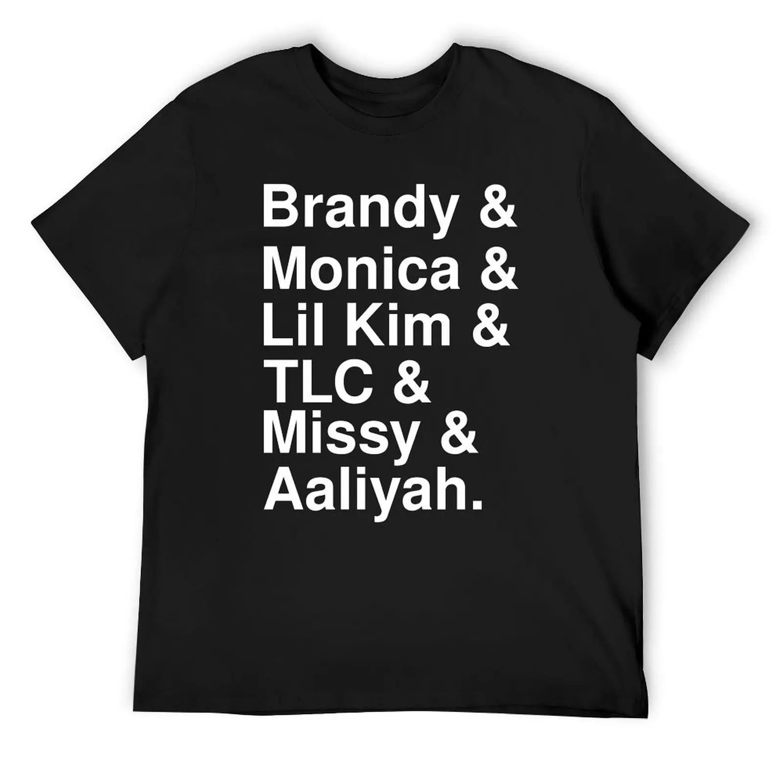 Brandy & Monica & Lil Kim & TLC Aalyah T-Shirt shirts graphic man clothes cheap stuff tees heavyweight t shirts for men