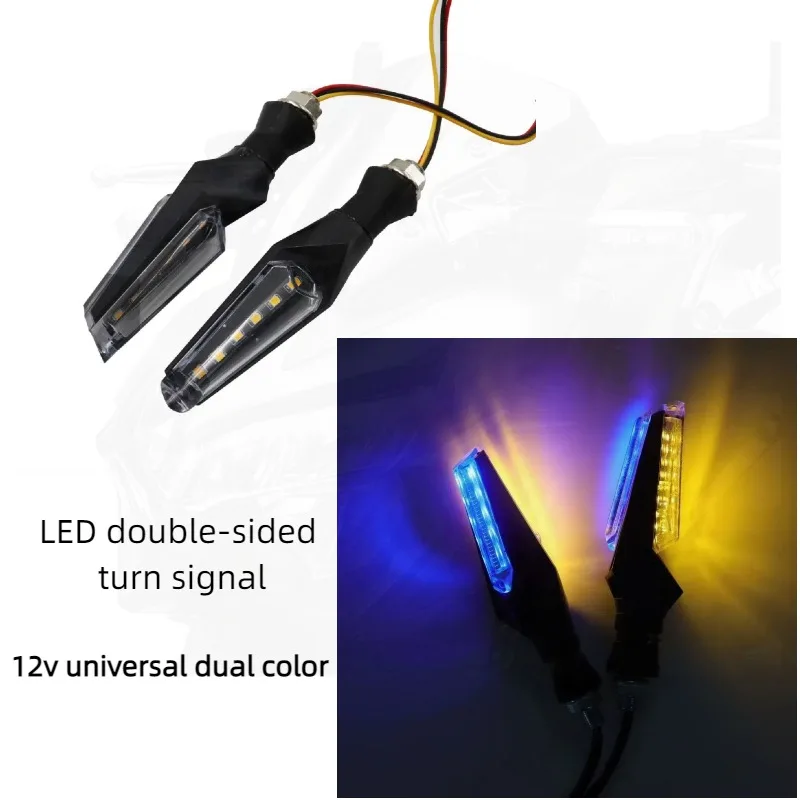 

2PCS Motorcycles Double-sided LED Turn Signals12v IP68 Waterproof Indicator for Yamaha Tracer 900 700 2017 Motocicleta Led Light