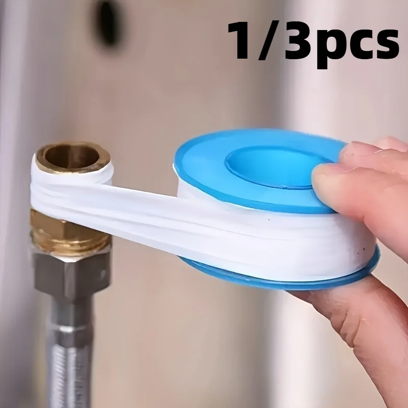 1/3pcs Plumbing Tape, PTFE Tape, Sealing Tape, Plumbing Tape, Sealant Tape,Plumbing Tape for Shower Heads,White.