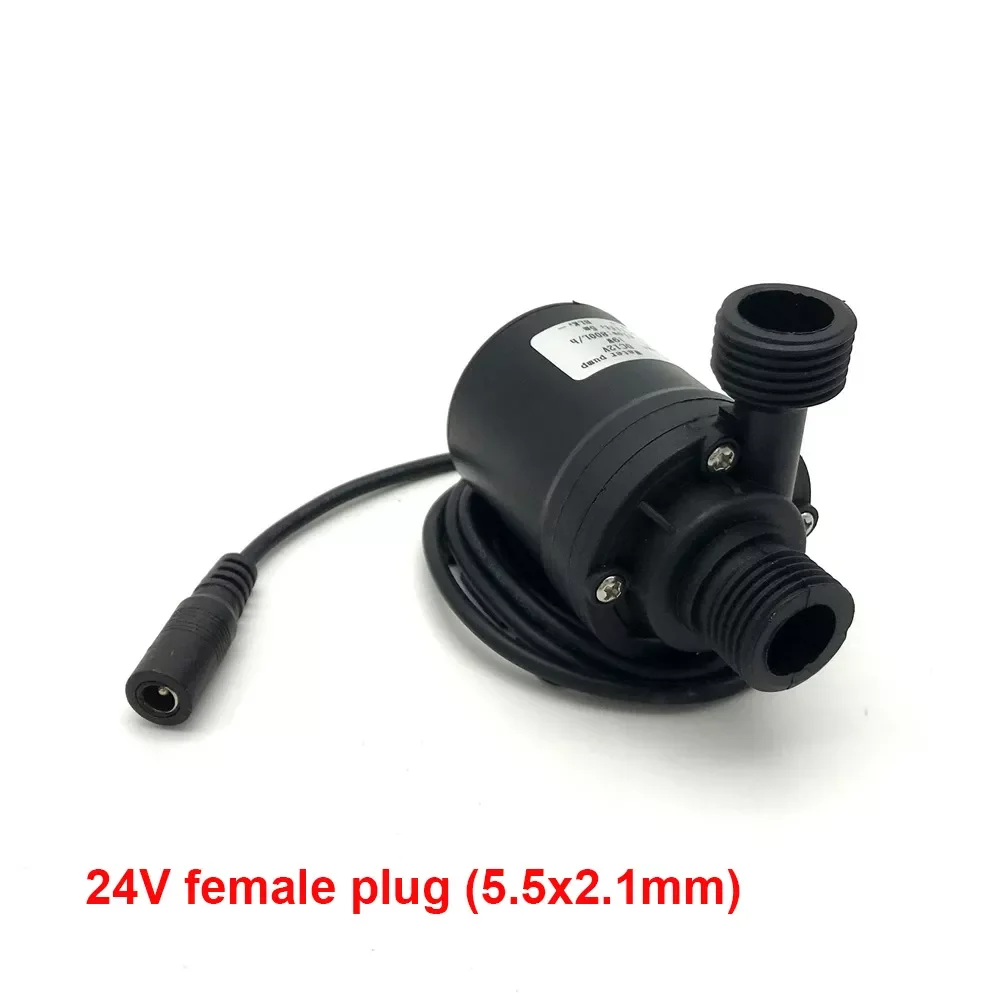 Ultra-leise 800L/H 5M DC 12V 24V Hause Tragbare Bürstenlosen Motor Tauchwasserpumpe für Kühlsystem Brunnen Heizung Mini