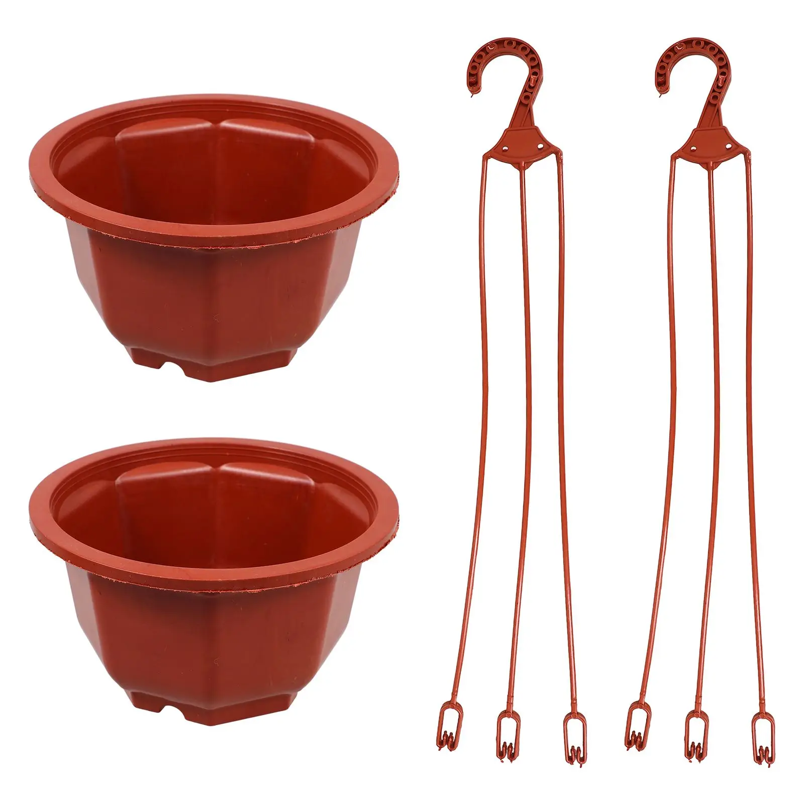 

2pcs Wall Hanging Flower Pot Large House Plant Pots Planting Hanger Outdoor Garden Planter Modern Style Premium Material