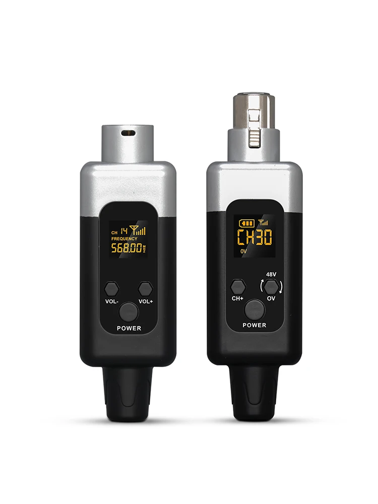 KDES U2 48 V/0 V UHF convertisseur de Microphone sans fil émetteur et récepteur XLR système de Microphone sans fil pour tous types de microphones