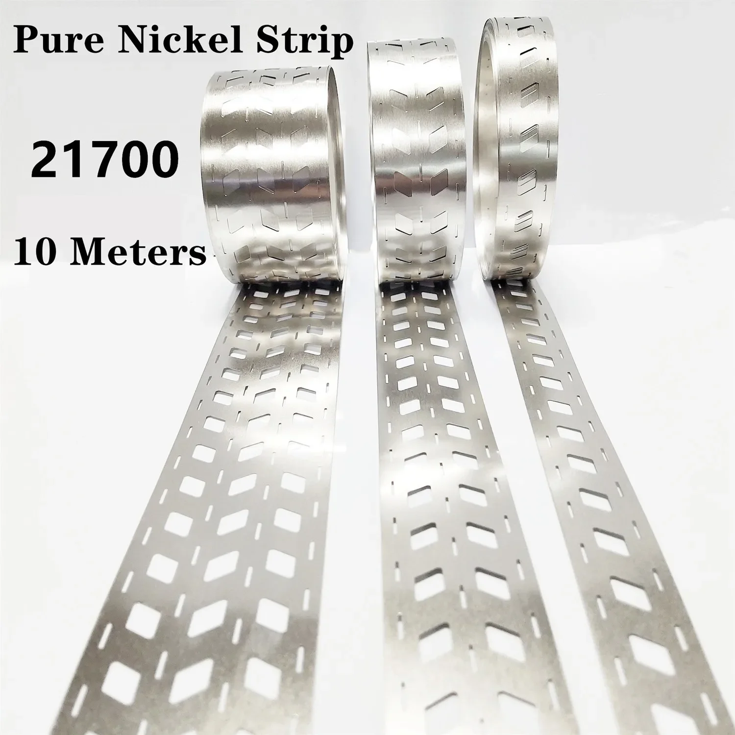 

Pure Nickel Strips 21700 2P/3P for Lithium Battery Packs - 99.6% Purity Nickel Welding Rods