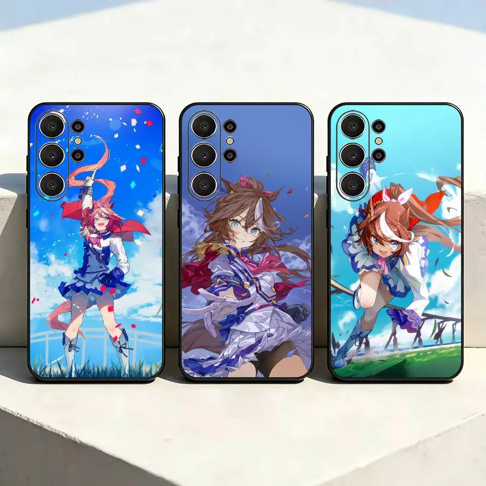 T-Tokai Teio U-UmaMusume Phone Case For Samsung S26,S24,S21,S22,Plus S23,S30,Ultra,S20,Fe,Black Soft Silicone
