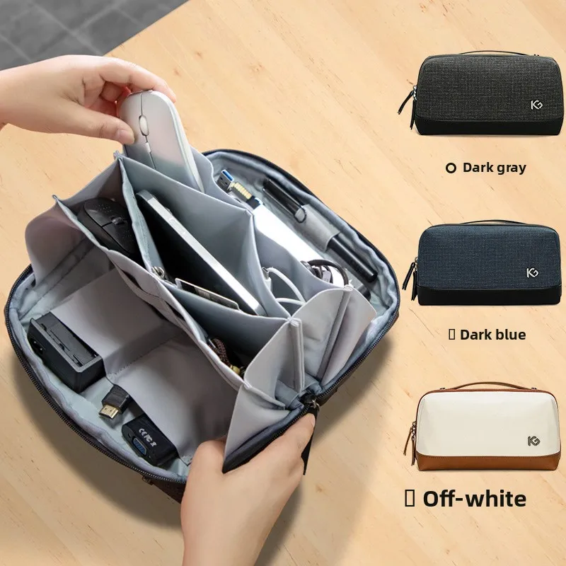 

Storage bag, mobile power supply charging cable, travel portable digital accessories organizer bag, multi-layer waterproof