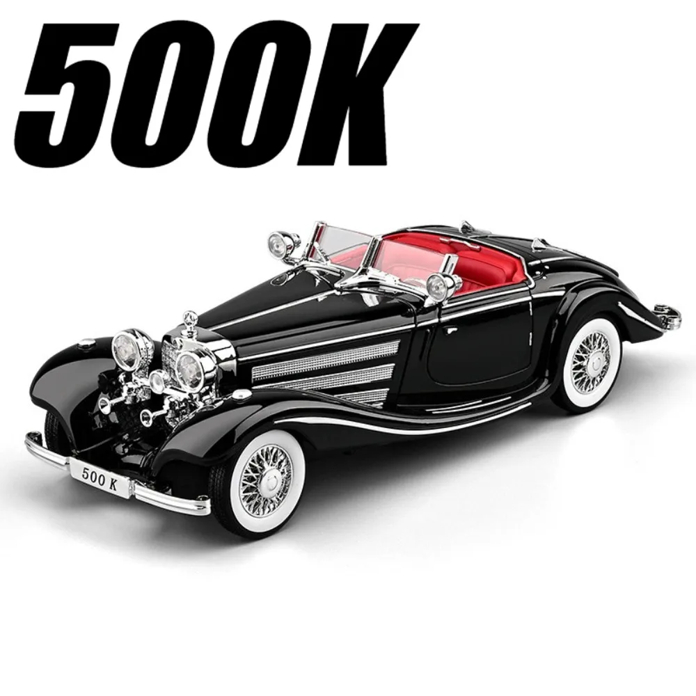 

Large Size 1:18 500K Chiron Toy Car Model Diecast Alloy Sound Light Pull Back Sports Cars Models Collection Gifts for Boys