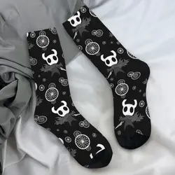 Hollow Video Game Stockings Unisex Men Knight Socks High Quality Gothic Socks Winter Climbing Anti Skid Design Socks Gift Idea