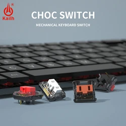 Kailh Choc-Commutateur de profil bas pour clavier mécanique, 1350 RVB, SMD, blanc, rouge, marron, 1 pièce, 3 pièces, 5 pièces