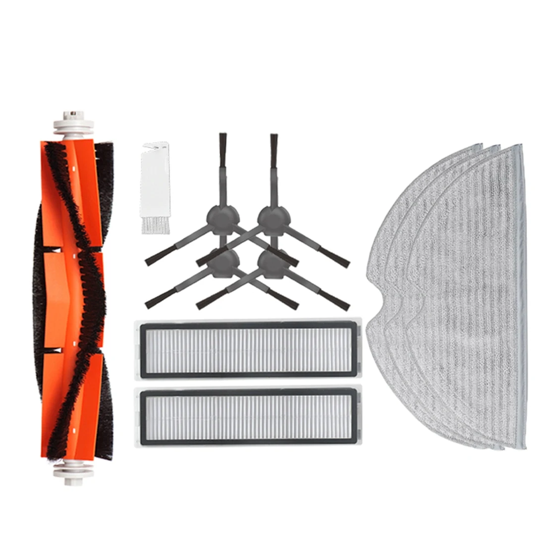 

B02C-Запчасти для робота-пылесоса Xiaomi Dreame Bot D9 Max D9: HEPA-фильтр, основная и боковые щетки, сменные салфетки для швабры