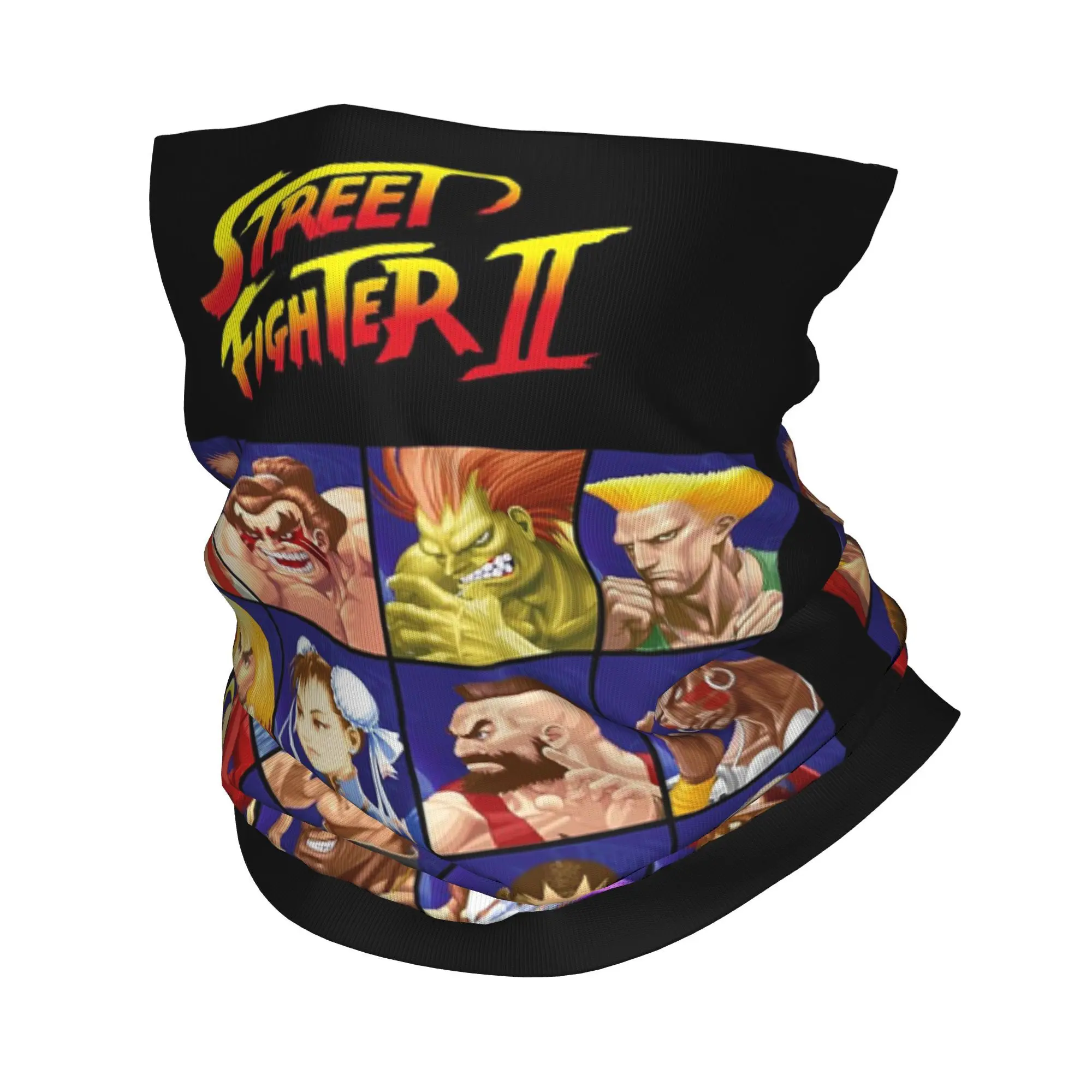

Defeated Portraits Super Street Fighter Bandana Neck Gaiter Printed Face Scarf Warm Headband Riding For Men Women Adult Winter