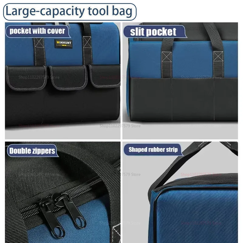 マルチポケット電気技師収納バッグ多機能ツールバッグ厚みのある大容量防水耐摩耗性ツールキット