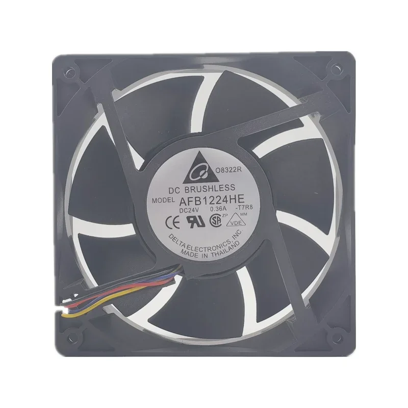 Untuk Delta AFB1224HE DC 24V 0,36A 12038 12Cm Kipas Pendingin Kipas Pendingin Inverter Volume Udara Besar