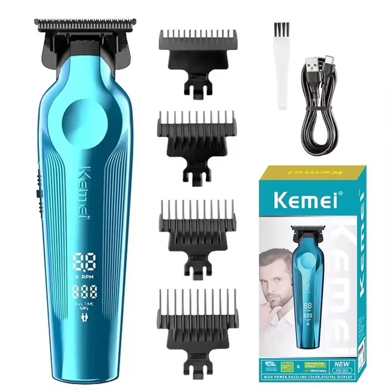 Kemei, men's hair clipper trimmer rechargeable electric hair barber beard barber shop beauty barber