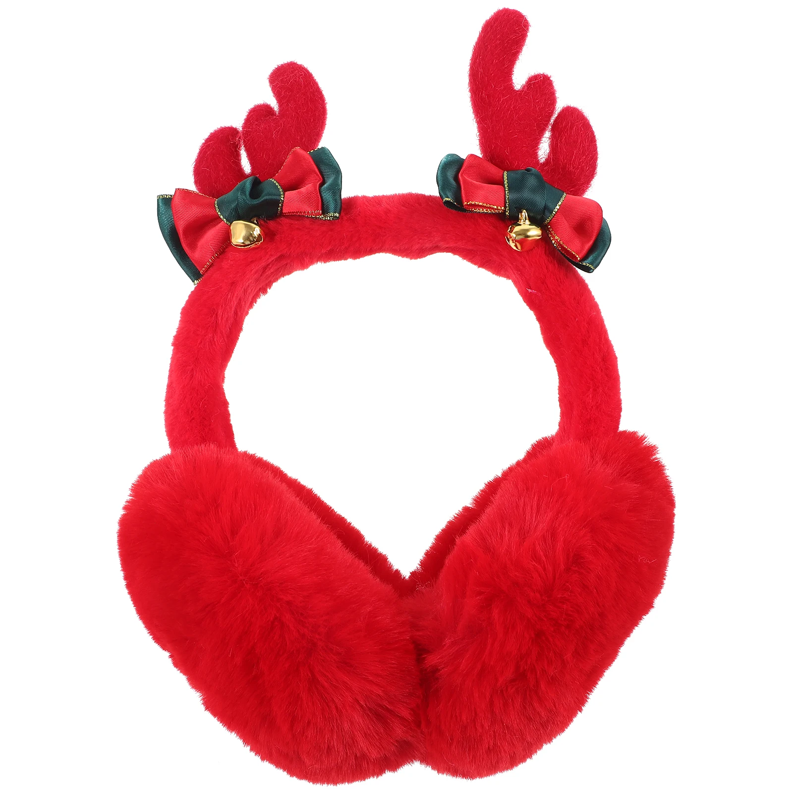 Kids Christmas Earmuffs Antler Earmuff Reindeer Headband Covers Winter Lovely Ear Warmers For Women Kids Ski Outdoor Winter