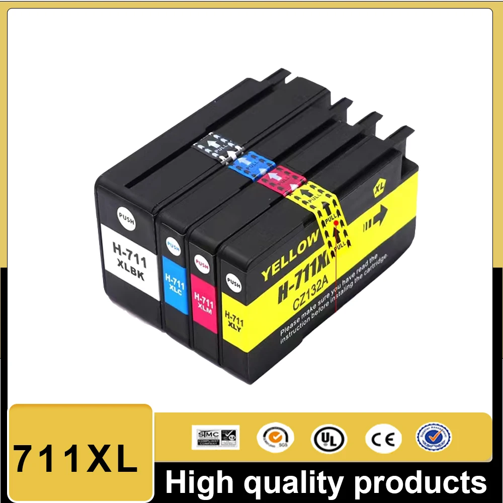 

Vilaxh 711XL для HP711 XL Сменный картридж, совместимый с струйным принтером HP DesignJet T120 T520