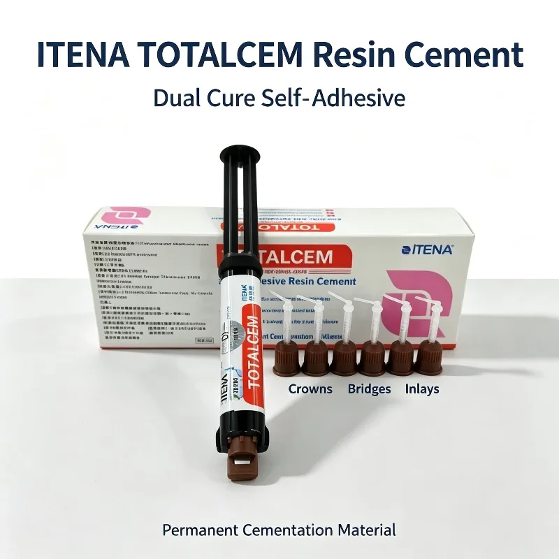 Dental ITENA TotalCem Self-Adhesive Dual-Cure Resin Cement 8g Permanent Cementation Crowns Bridges Inlays Onlays Posts Veneers