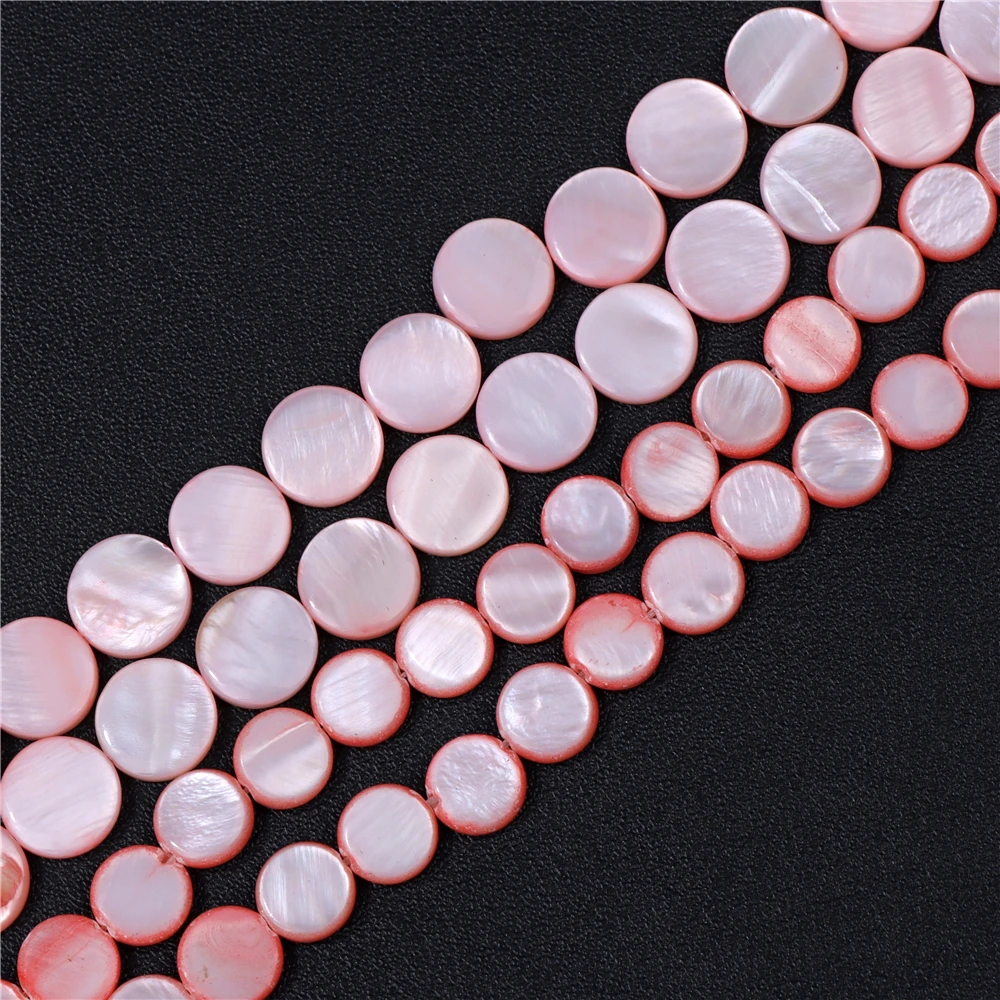 8mm 10mm Round Shape Shell Beads Colorful Mother of Pearl Beads for Jewelry Making DIY Bracelet Necklace Earrings Accessries