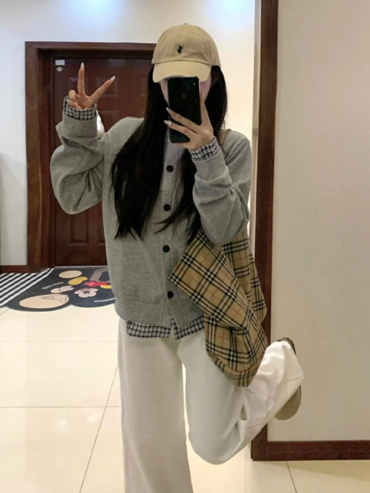 

Baseball Jackets In Pink With White Womens Winter Anti-Uv Casual Preppy Warm Hairy Loose-Fitting Stain-Proof Sleeves Element Y2K