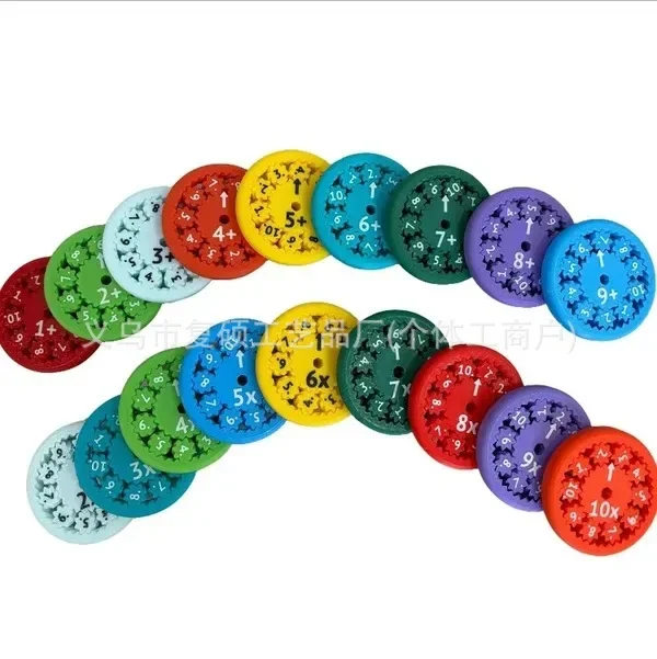 Matemática Fidget Spinners Math Puzzle Brinquedos, Cool Desktop Games, Matemática Multiplicação Brinquedos, 9 Pcs