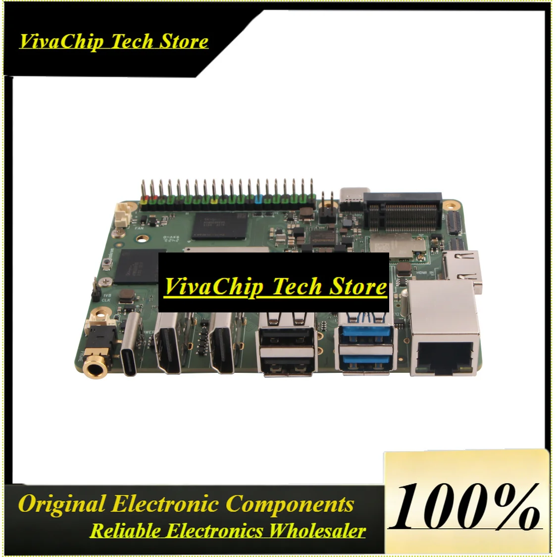 ViVaSRadxa Rock 5b+ Rock 5b Plus Rk3588 8-core Cpu, Gpu & Npu Support, 8k , Lpddr5 Ram And Wifi 6 Single Board Computer