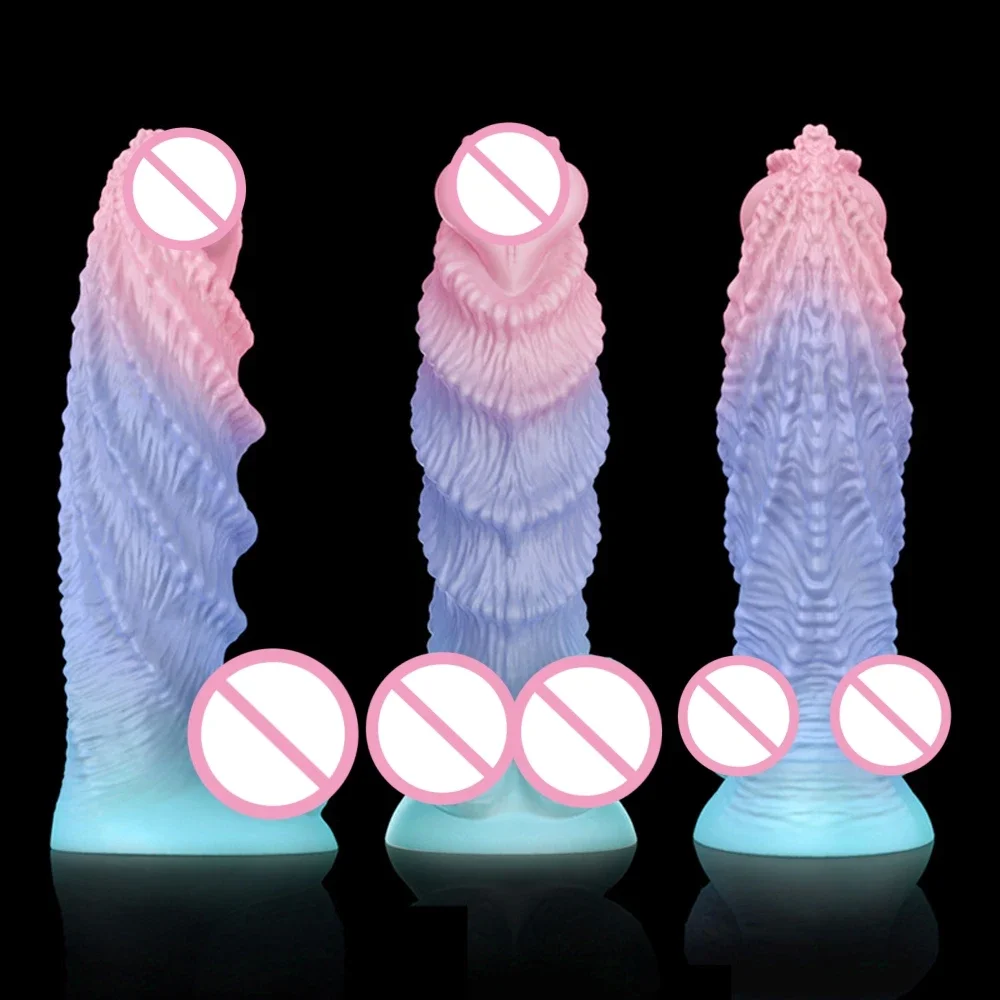 Monster Dildo Penis Alien Anal Plug Adult Sex Toys for Women Strong Suction Cup Soft Silicone Big Dick Buttplug Clit Massage - view 4