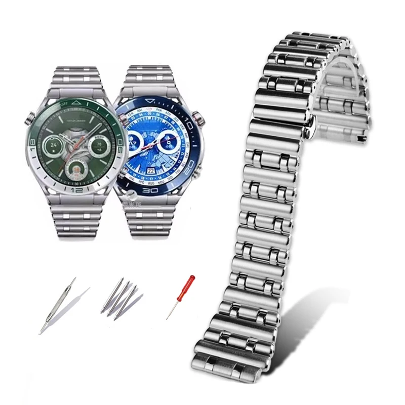 

For Huawei Extraordinary Master Wristband Ultimate GT3 Pro 46mm Stainless Steel Watch Strap GT5 WATCH GT5 Pro Watch Chain