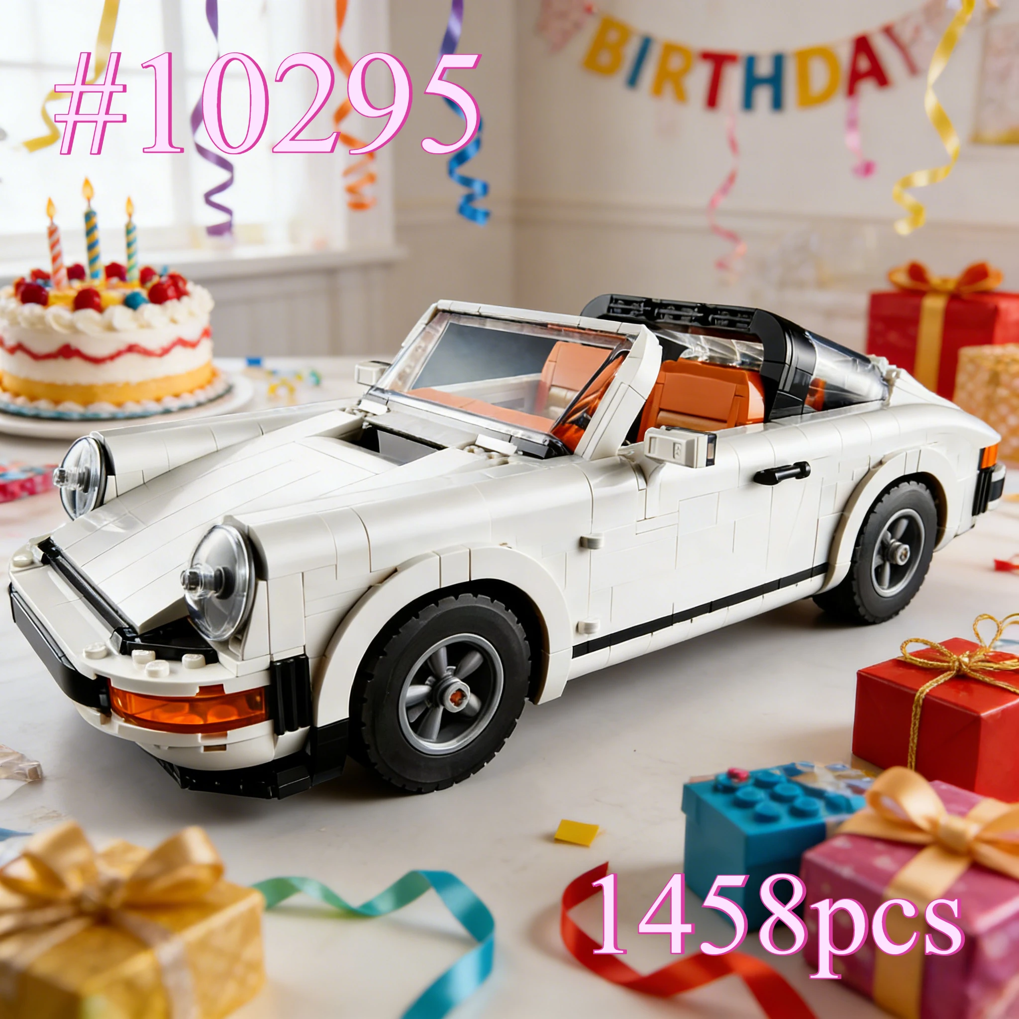 classic-collector's-car-10295-building-blocks-sets-suitable-for-birthday-gifts-compatible-with-legoed-particles，1458pcs