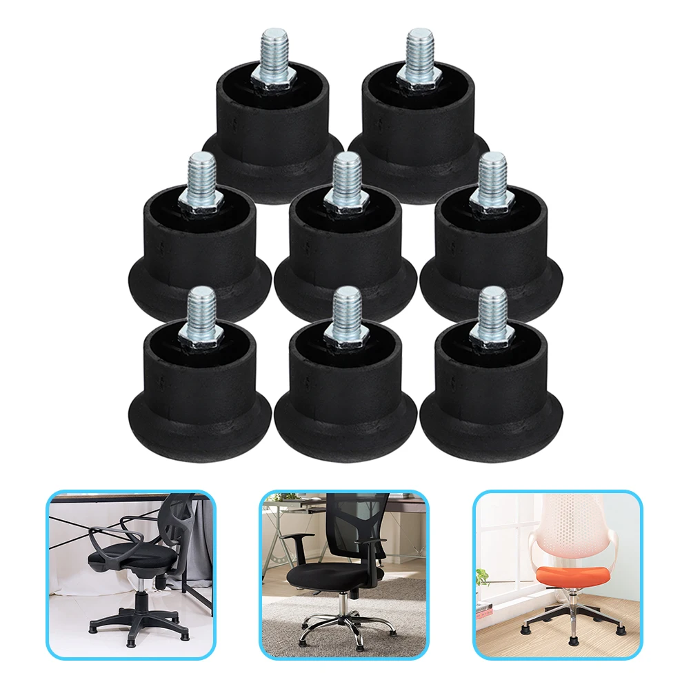 

8pcs Anti-injury Mat Thick Nonslip Office Chair Feet Pad Fixing Furniture Casters Fixing Feet Pads Replacements