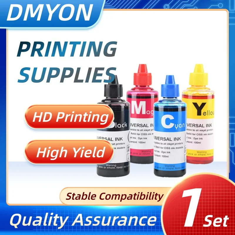Tinta corante preta de 100ml compatível com impressora de tinta Epson 2781 2782 2783 2784 Kits de recarga de tinta WorkForce WF 3620 3640DTWF