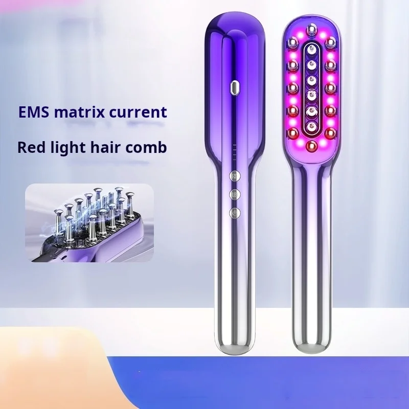New Matrix Current Massage Comb Customized Red Light Hair Care Comb Hair Nourishing Hair Care Comb Hair Skin Medication Device C