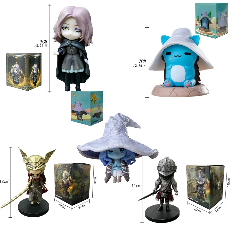 Nouveau jeu chaud Q Version Elden Ring Mini Ranni chat Melina Malenia le demi-loup figurine Lani ornements magiques poupées en PVC