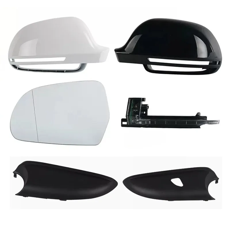 

Auto Rear Heated Mirror Cover Glass Turn Signal Light Bottom for Audi A4 B8 2009-2012 A6 C6 2009-2011 Q3 2013-2018