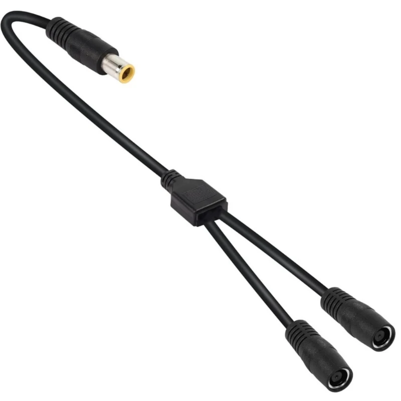 DC7909 Solar Panel Connection Cable 1 Male to 2 Female Y Branch for Efficient Charging, ABS Cord Under 36V