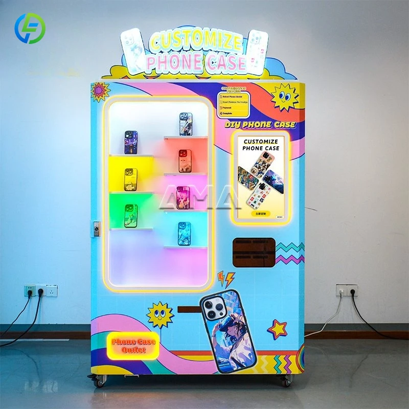 Diy Phone Case Vending Machine Custom Phone Cover Automatic Vending Equipment For Mall Retail FL Customized