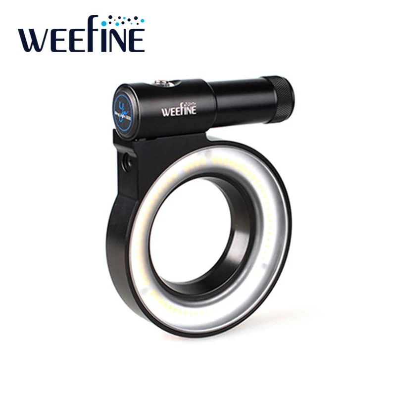 Weefine WF051 WF058 Waterproof Ring Light 3000 Lumens Flashlight for Sony Nikon Camera Housing Scuba Dive Underwater Photography