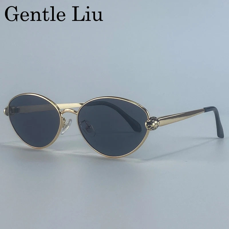 

Fashion Oval Punk Sunglasses Women Men 2025 Luxury Brand Outdoor Sun Glasses For Lady Retro Metal Frame Eyewear Shades UV400