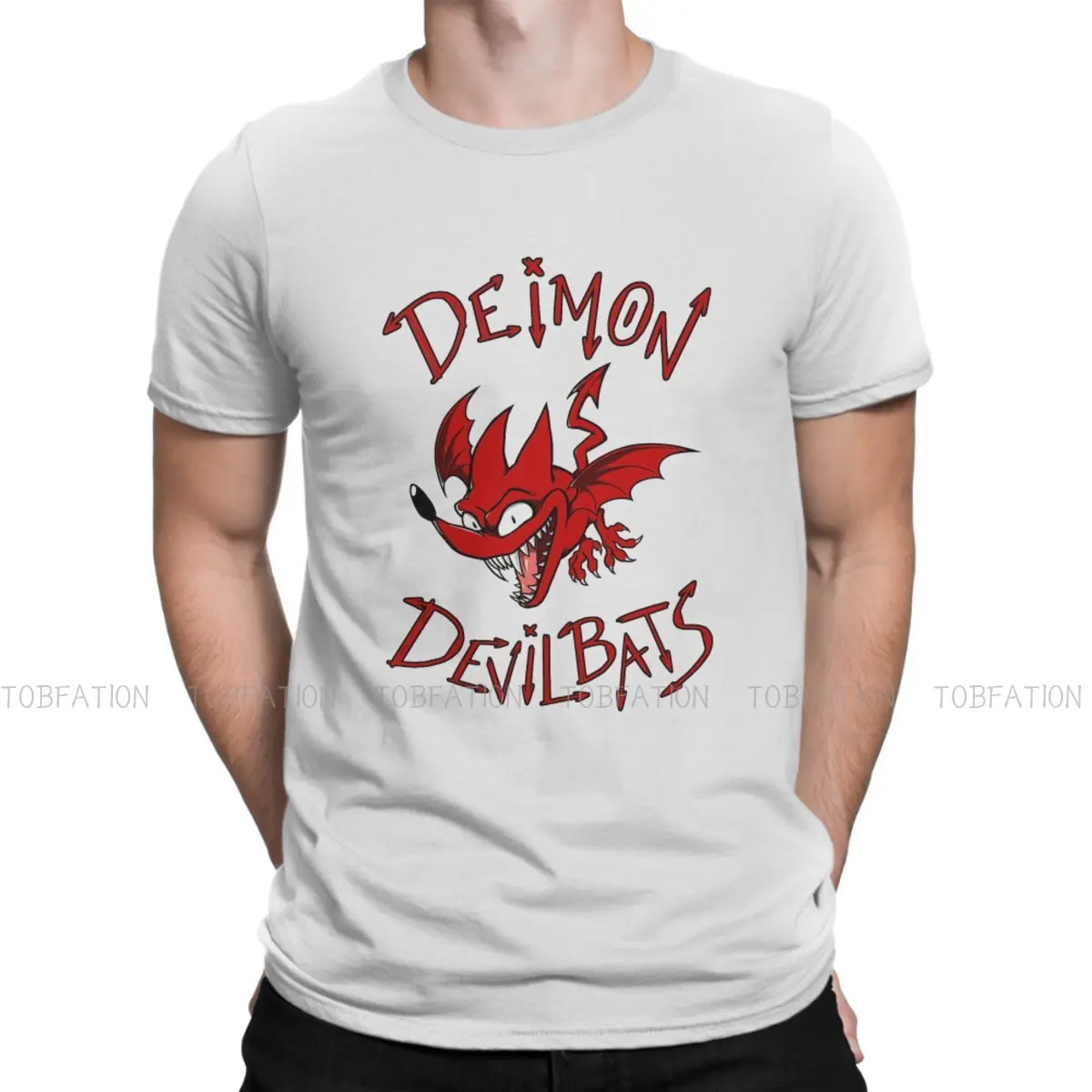 Eyeshield Kobayakawa Sena Anime Deimon Devil Bats T Shirt Vintage Goth Summer Loose Cotton Men's Tees Harajuku O-Neck TShirt