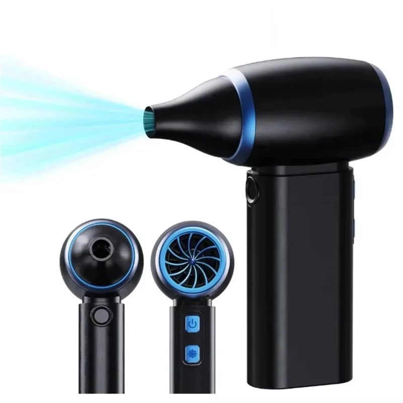 

WORTHOWN-Multipurpose Jet Fan Jet Dry Blower 3 Speeds Leaf Blower Cordless For Cars Computer Keyboards And Outdoor Use