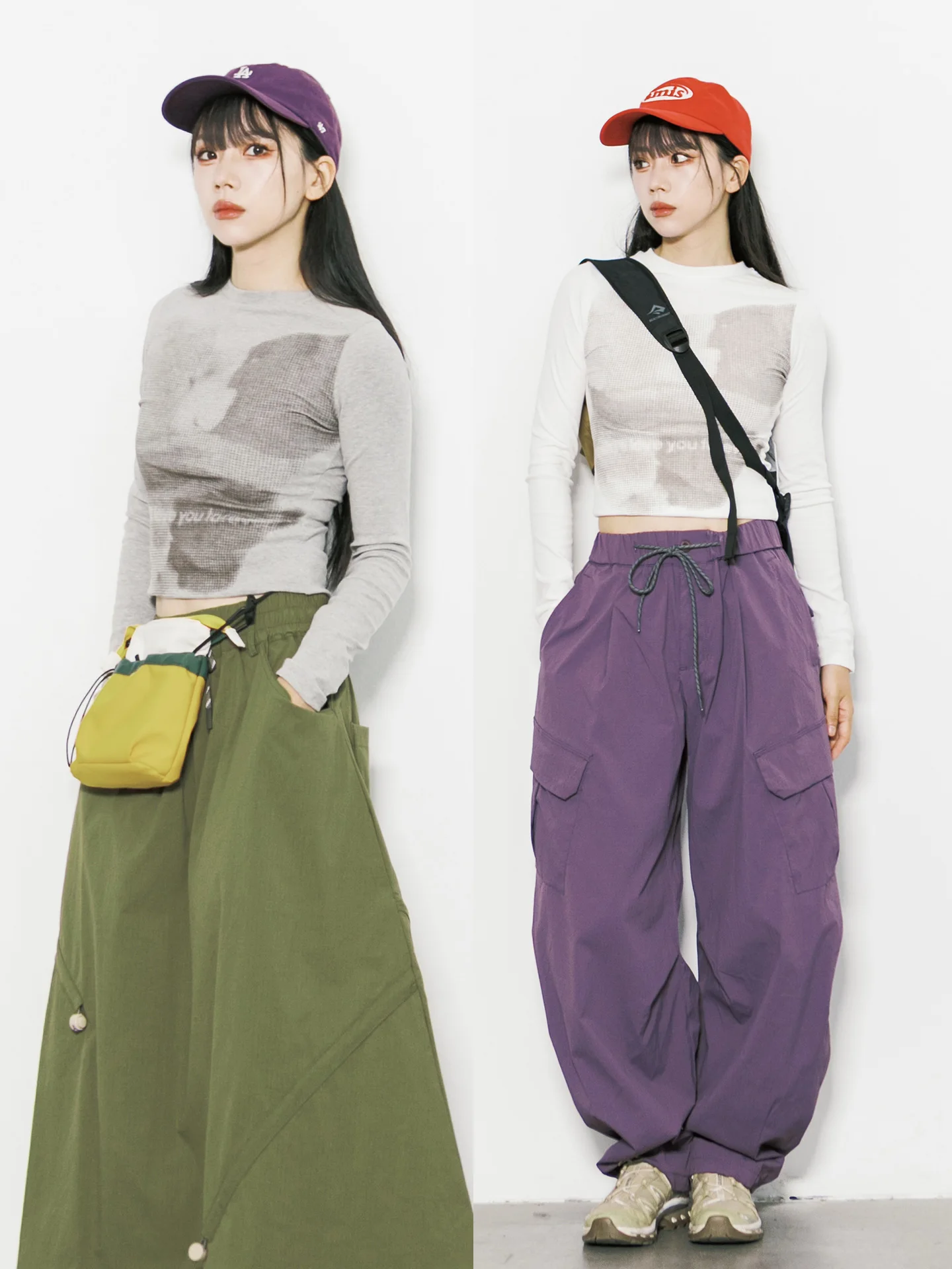 

Retro American Hot Girl Print Long Sve ort T-irt Women's Slim Fit Faion Design Cotton Polyester Blend round Ne o...