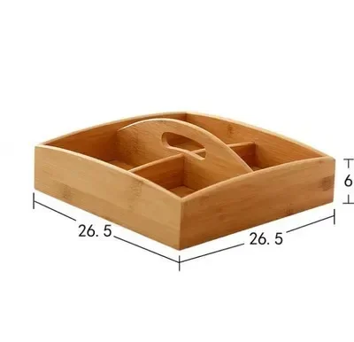 Candy Box Wooden Dried Fruit with Lid Separated Melon Living Room Storage Household Snack