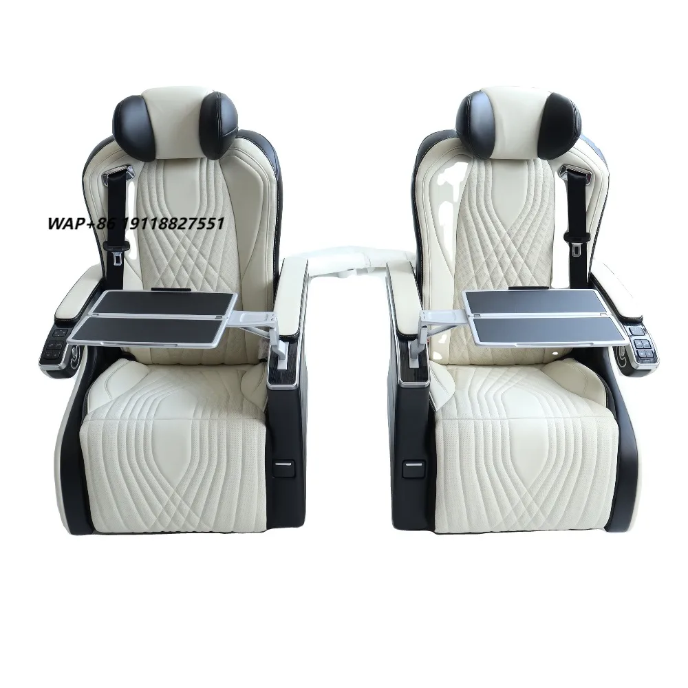 

Luxury Auto Seat VIP Van Modified Electric Car Seats With Table Plates Tray for Sprinter Van Alphard/w447/vito
